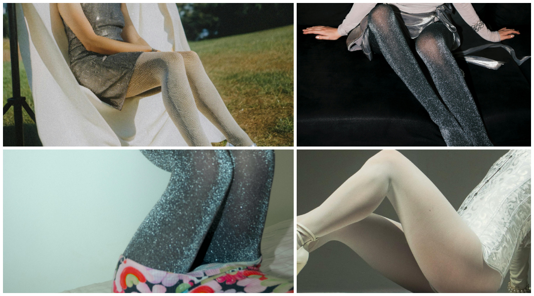 Hulahopke u trendu: Ove jeseni bi trebalo da imaš bar jedne od ovih 5 tipova, ako ne i sve! 3 Hulahopke u trendu: Metalik i šljokičaste čarape mogu da se nose i umesto nakita