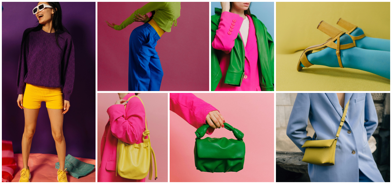 proleće 2026: kolaž garderobe u nespojivim bojama